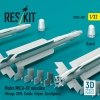 RESKIT RS32-0549 Matra MICA-IR missiles (4 pcs) (3D Printed) 1/32